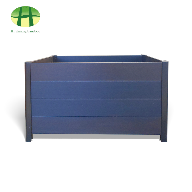جعبه کاشت چوب کامپوزیت کاشت بامبو مقاوم در برابر آب و هوا در فضای باز